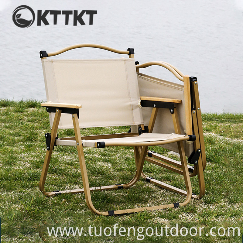 The Kermit Chair Outdoor Travelling Camping Picnic Folding Chairs Wood Grain Metal Material Jpg